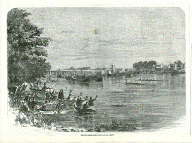 Rowing race on the Thamse