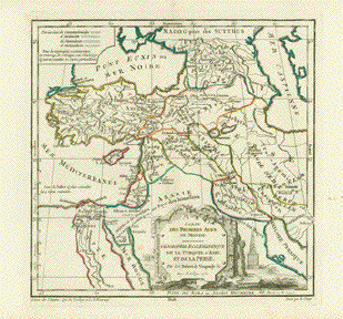 Carte Des Premiers Ages Du Monde. Geographie Ecclesiastique De La Turquie DS'Asie, Et De la Perse.