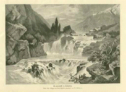 Kerska Waterfalls in Dalmatia