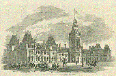 Ottawa - Proposed Parliament Buildings, Ottawa, Canada. - Prize Design.