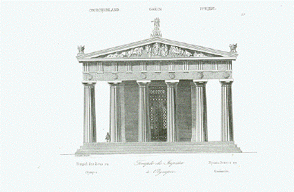 Tempel des Zeus zu Olympia - Temple de Jupiter a Olympia