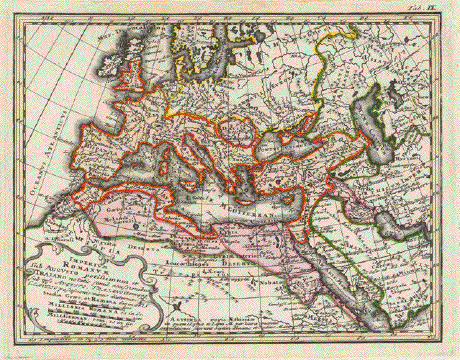 Europe Map - Imperium Romanum sub Augusto