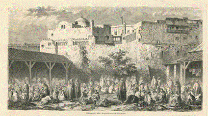 Algiers - pilgrims from Mecca