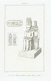 Statue de Paraoan Horus et de la Reine sa fille