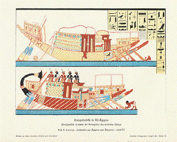 Transport Ships in Old Egypt