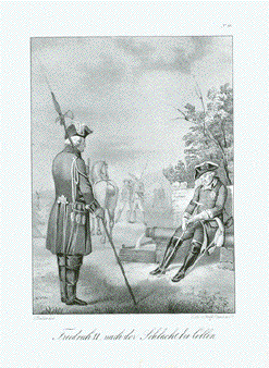 Friedrich II. nach der Schlacht bei Collin