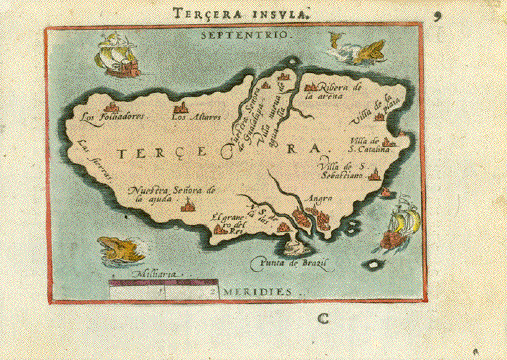 Old Map of Portugal 1700 Mapa de Portugal Portuguese map