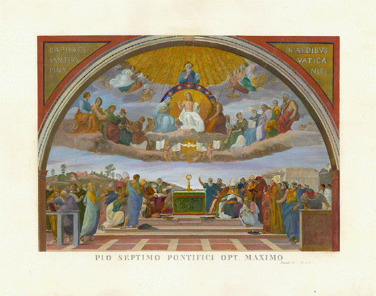 Disputation of the Holy Sacrament - La Disputa del Sacramento - Disput über die Euchristie