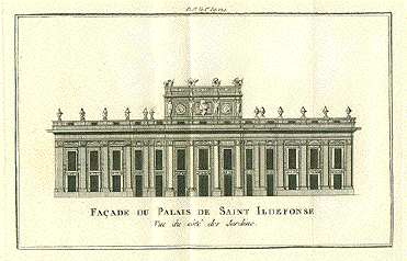 Façade du Palais de Saint Illdefonse