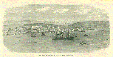 Halifax - The Boats Returning to Halifax, Past Dartmouth